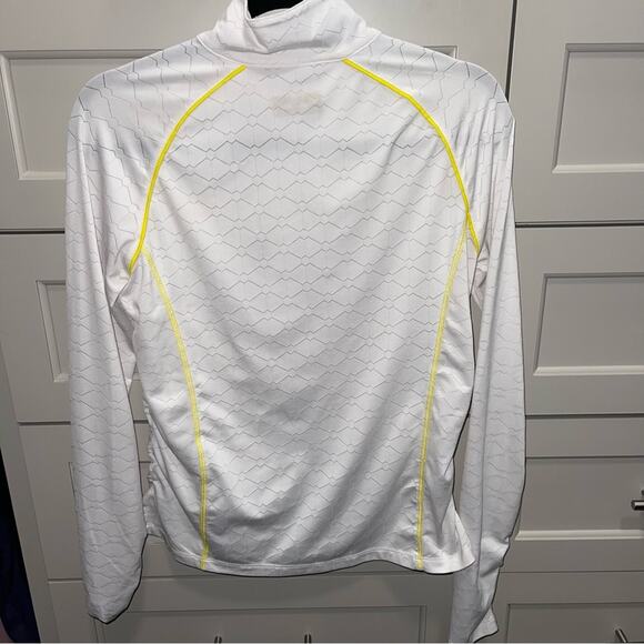 Lija Texas Longhorn Half Zip White and Yellow Small - Picture 2 of 8